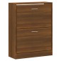 vidaXL Schuhschrank Braun Eichen-Optik 63x24x81 cm Holzwerkstoff vidaXL Schuhschrank Braun Eichen-Optik 63x24x81 cm Holzwerkstoff