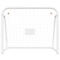 vidaXL Fußballtor mit Netz Weiß 125x96x60 cm Stahl & Polyester vidaXL Fußballtor mit Netz Weiß 125x96x60 cm Stahl & Polyester