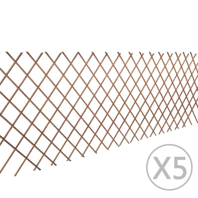 vidaXL Weidenzaun 5 Stk. 180x90 cm vidaXL Weidenzaun 5 Stk. 180x90 cm