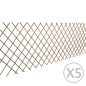 vidaXL Weidenzaun 5 Stk. 180x90 cm vidaXL Weidenzaun 5 Stk. 180x90 cm