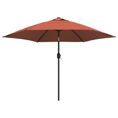 vidaXL Sonnenschirm mit Metall-Mast Terracotta-Rot 300 cm