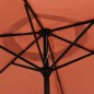 vidaXL Sonnenschirm mit Metall-Mast Terracotta-Rot 300 cm vidaXL Sonnenschirm mit Metall-Mast Terracotta-Rot 300 cm