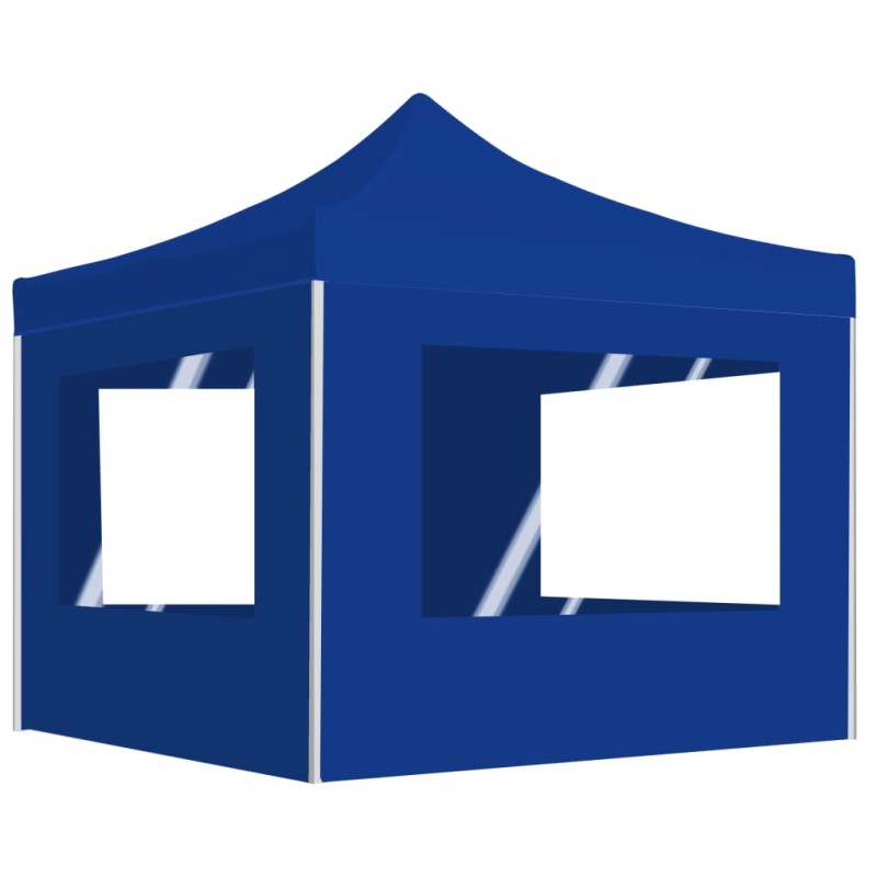 vidaXL Profi-Partyzelt Faltbar mit Wänden Aluminium 2×2m Blau vidaXL Profi-Partyzelt Faltbar mit Wänden Aluminium 2×2m Blau
