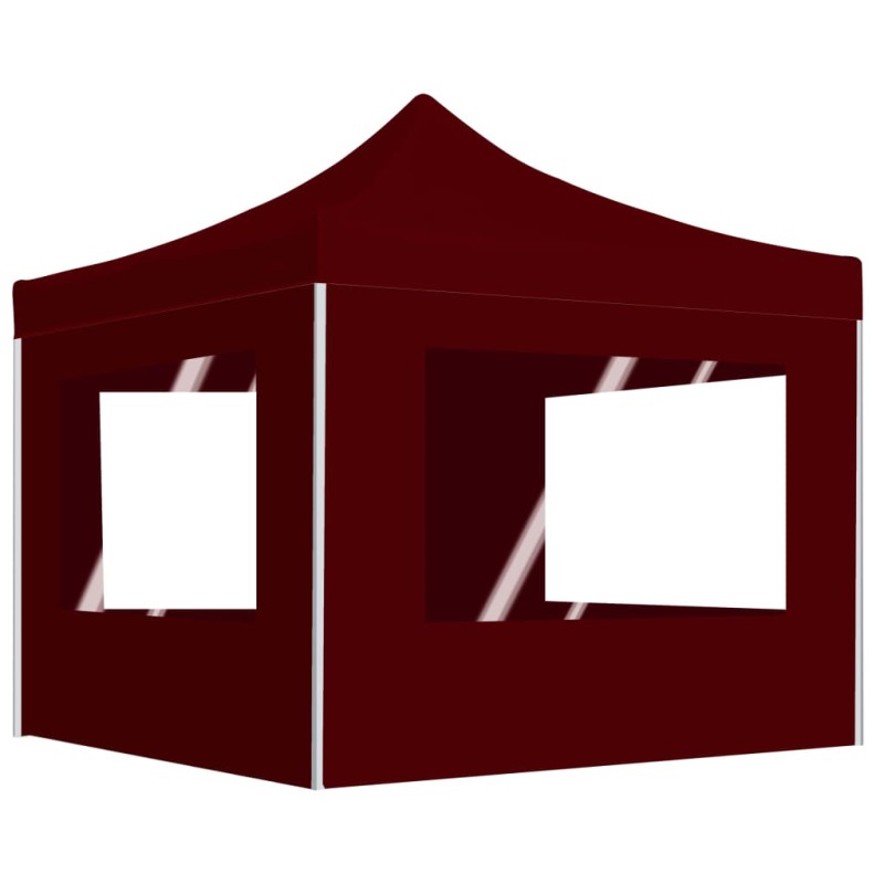 vidaXL Profi-Partyzelt Faltbar mit Wänden Aluminium 2×2m Bordeauxrot vidaXL Profi-Partyzelt Faltbar mit Wänden Aluminium 2×2m Bordeauxrot
