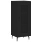 Highboard Schwarz 34,5x34x180 cm Holzwerkstoff Highboard Schwarz 34,5x34x180 cm Holzwerkstoff