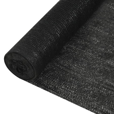 vidaXL Zaunblende Schwarz 1x10 m HDPE 150 g/m² 