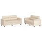 vidaXL 2-tlg. Sofagarnitur mit Kissen Beige Mikrofasergewebe vidaXL 2-tlg. Sofagarnitur mit Kissen Beige Mikrofasergewebe