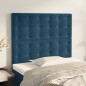 vidaXL Kopfteile 2 Stk. Dunkelblau 90x5x78/88 cm Samt