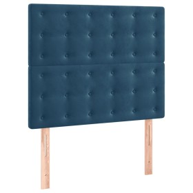 vidaXL Kopfteile 2 Stk. Dunkelblau 90x5x78/88 cm Samt