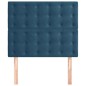 vidaXL Kopfteile 2 Stk. Dunkelblau 90x5x78/88 cm Samt