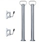 vidaXL Stützrad 60 mm mit 2 Stützrohren und 3 Klemmen vidaXL Stützrad 60 mm mit 2 Stützrohren und 3 Klemmen