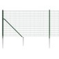 vidaXL Maschendrahtzaun mit Bodenhülsen Grün 0,8x10 m vidaXL Maschendrahtzaun mit Bodenhülsen Grün 0,8x10 m