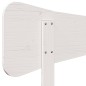 vidaXL Kopfteil Weiß 120 cm Massivholz Kiefer vidaXL Kopfteil Weiß 120 cm Massivholz Kiefer