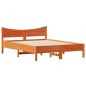 vidaXL Massivholzbett ohne Matratze Wachsbraun 120x190 cm Kiefernholz vidaXL Massivholzbett ohne Matratze Wachsbraun 120x190 cm Kiefernholz