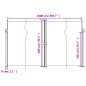vidaXL Seitenmarkise Ausziehbar Blau 200x1000 cm vidaXL Seitenmarkise Ausziehbar Blau 200x1000 cm
