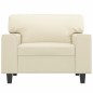vidaXL Sessel Creme 60 cm Kunstleder vidaXL Sessel Creme 60 cm Kunstleder