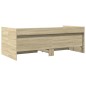 vidaXL Tagesbett mit Schubladen Sonoma-Eiche 75x190 cm Holzwerkstoff vidaXL Tagesbett mit Schubladen Sonoma-Eiche 75x190 cm Holzwerkstoff