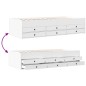 vidaXL Tagesbett mit Schubladen Weiß 75x190 cm Holzwerkstoff vidaXL Tagesbett mit Schubladen Weiß 75x190 cm Holzwerkstoff