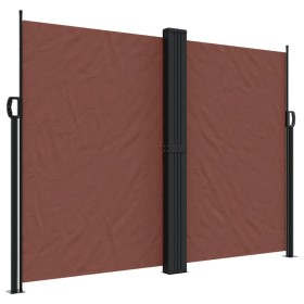 vidaXL Seitenmarkise Ausziehbar Braun 180x1000 cm