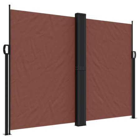 vidaXL Seitenmarkise Ausziehbar Braun 180x1000 cm