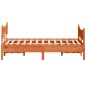 vidaXL Massivholzbett ohne Matratze Wachsbraun 140x190 cm Kiefernholz vidaXL Massivholzbett ohne Matratze Wachsbraun 140x190 cm Kiefernholz