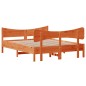 vidaXL Massivholzbett ohne Matratze Wachsbraun 140x190 cm Kiefernholz vidaXL Massivholzbett ohne Matratze Wachsbraun 140x190 cm Kiefernholz