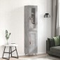 Highboard Betongrau 34,5x34x180 cm Holzwerkstoff Highboard Betongrau 34,5x34x180 cm Holzwerkstoff