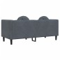 vidaXL Sofa mit Kissen 2-Sitzer Dunkelgrau Samt vidaXL Sofa mit Kissen 2-Sitzer Dunkelgrau Samt