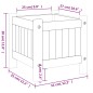 vidaXL Pflanzkübel mit Einlage 31x31x30 cm Massivholz Akazie vidaXL Pflanzkübel mit Einlage 31x31x30 cm Massivholz Akazie
