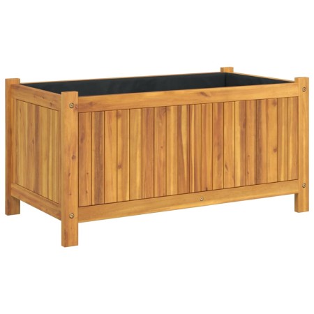 vidaXL Pflanzkübel mit Einlage 80x42x40 cm Massivholz Akazie