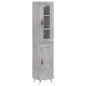 Highboard Betongrau 34,5x34x180 cm Holzwerkstoff Highboard Betongrau 34,5x34x180 cm Holzwerkstoff
