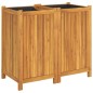 vidaXL Pflanzkübel mit Einlage 84x42x75 cm Massivholz Akazie vidaXL Pflanzkübel mit Einlage 84x42x75 cm Massivholz Akazie