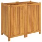 vidaXL Pflanzkübel mit Einlage 84x42x75 cm Massivholz Akazie vidaXL Pflanzkübel mit Einlage 84x42x75 cm Massivholz Akazie