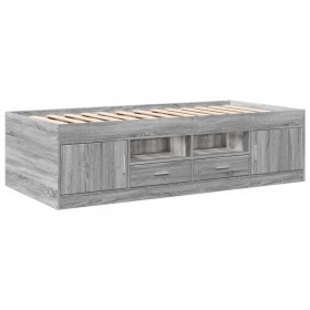 vidaXL Tagesbett mit Schubladen Grau Sonoma 90x200 cm Holzwerkstoff