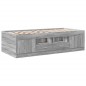 vidaXL Tagesbett mit Schubladen Grau Sonoma 90x200 cm Holzwerkstoff vidaXL Tagesbett mit Schubladen Grau Sonoma 90x200 cm Holzwerkstoff