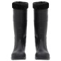 vidaXL Gummistiefel mit Herausnehmbarem Innenfutter Schwarz Gr. 42 PVC vidaXL Gummistiefel mit Herausnehmbarem Innenfutter Schwarz Gr. 42 PVC