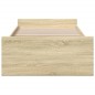 vidaXL Bettgestell mit Schubladen Sonoma-Eiche 75x190 cm Holzwerkstoff vidaXL Bettgestell mit Schubladen Sonoma-Eiche 75x190 cm Holzwerkstoff