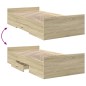 vidaXL Bettgestell mit Schubladen Sonoma-Eiche 75x190 cm Holzwerkstoff vidaXL Bettgestell mit Schubladen Sonoma-Eiche 75x190 cm Holzwerkstoff