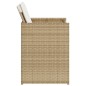 vidaXL Gartenstühle mit Kissen 4 Stk. Beige Poly Rattan vidaXL Gartenstühle mit Kissen 4 Stk. Beige Poly Rattan