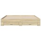 vidaXL Bettgestell mit Schubladen Sonoma-Eiche 200x200cm Holzwerkstoff vidaXL Bettgestell mit Schubladen Sonoma-Eiche 200x200cm Holzwerkstoff