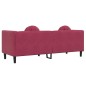 vidaXL Sofa mit Kissen 3-Sitzer Weinrot Samt vidaXL Sofa mit Kissen 3-Sitzer Weinrot Samt
