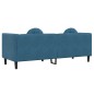 vidaXL Sofa mit Kissen 3-Sitzer Blau Samt vidaXL Sofa mit Kissen 3-Sitzer Blau Samt
