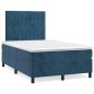 vidaXL Boxspringbett mit Matratze Dunkelblau 120x190 cm Samt vidaXL Boxspringbett mit Matratze Dunkelblau 120x190 cm Samt