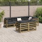 vidaXL 7-tlg. Garten-Sofagarnitur mit Kissen Kiefernholz Imprägniert vidaXL 7-tlg. Garten-Sofagarnitur mit Kissen Kiefernholz Imprägniert
