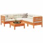 vidaXL 6-tlg. Garten-Sofagarnitur mit Kissen Wachsbraun Kiefernholz vidaXL 6-tlg. Garten-Sofagarnitur mit Kissen Wachsbraun Kiefernholz