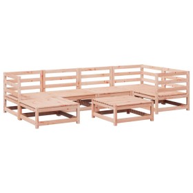 vidaXL 7-tlg. Garten-Sofagarnitur Massivholz Douglasie