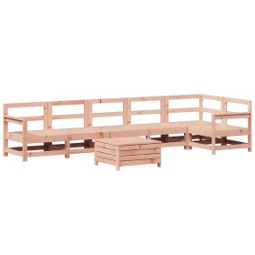 vidaXL 7-tlg. Garten-Sofagarnitur Massivholz Douglasie