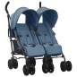 vidaXL Geschwisterwagen Marineblau Stahl vidaXL Geschwisterwagen Marineblau Stahl