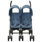 vidaXL Geschwisterwagen Marineblau Stahl vidaXL Geschwisterwagen Marineblau Stahl