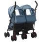 vidaXL Geschwisterwagen Marineblau Stahl vidaXL Geschwisterwagen Marineblau Stahl